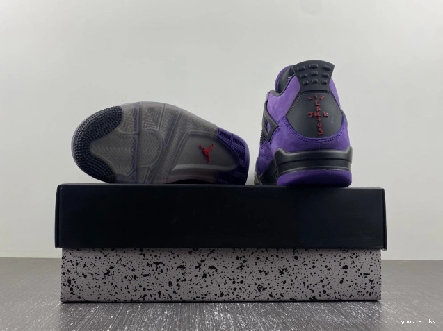 Cheap Suede Jordan Travis Air x Purple Scott 4 0714